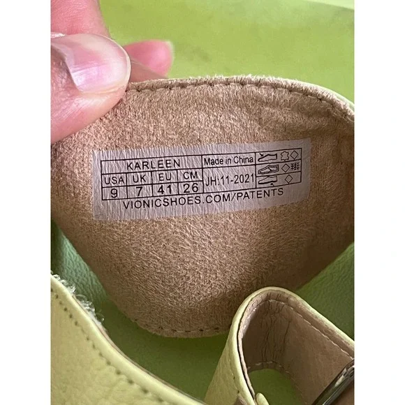 Vionic Karleen Wedge Comfort Sandals Women's Size 9 - Picture 6 of 9